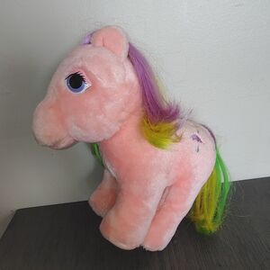 Hasbro Pink Plush Pony with Rainbow Mane